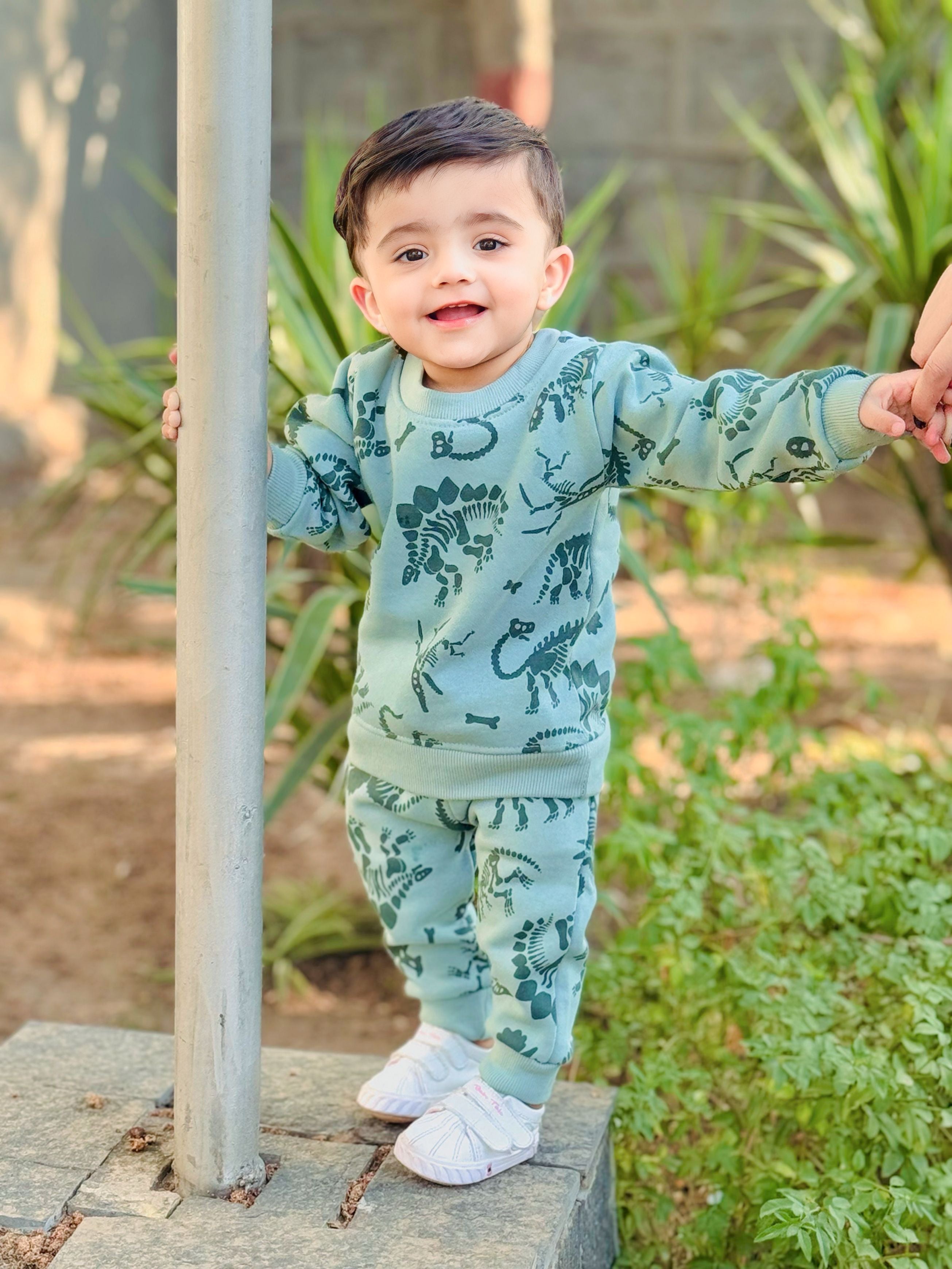 ZARA Dino Fleece 2 Piece Suit