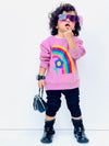 Rainbow Fleece Crewneck Sweatshirt