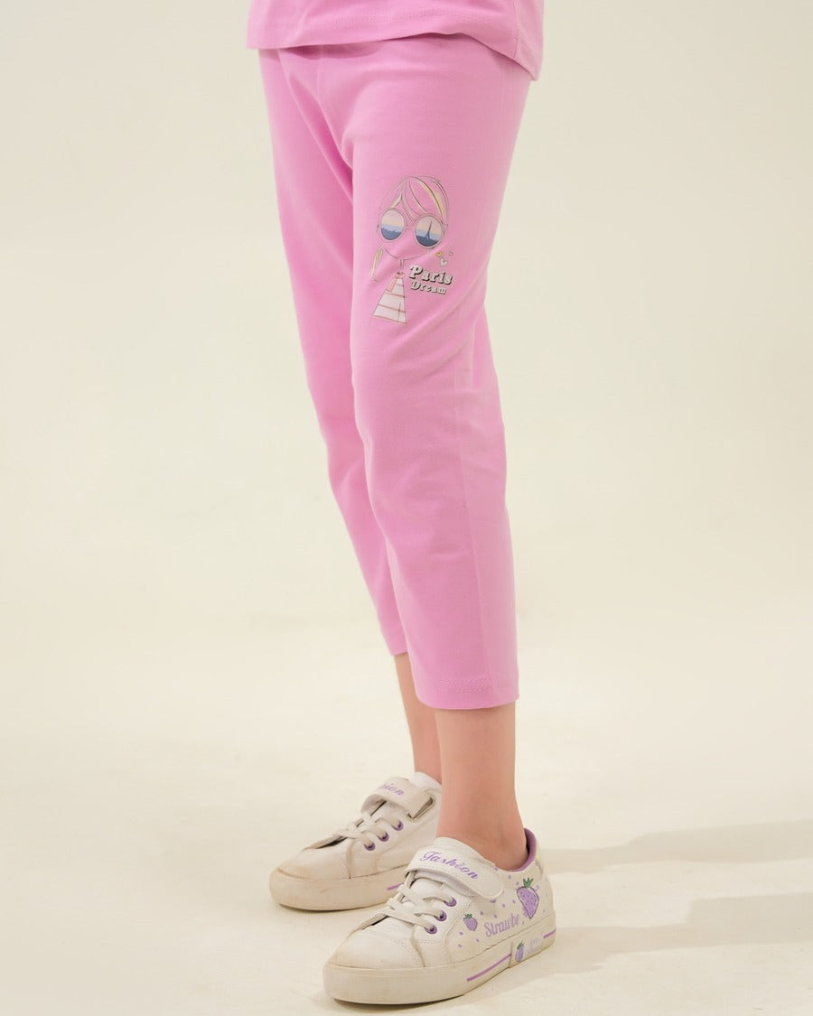 Girls' "Paris Girl" T-shirt and Capris Set