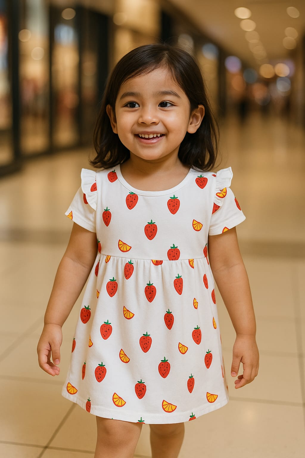 Sweet Summer Fun - Strawberry & Orange Dress